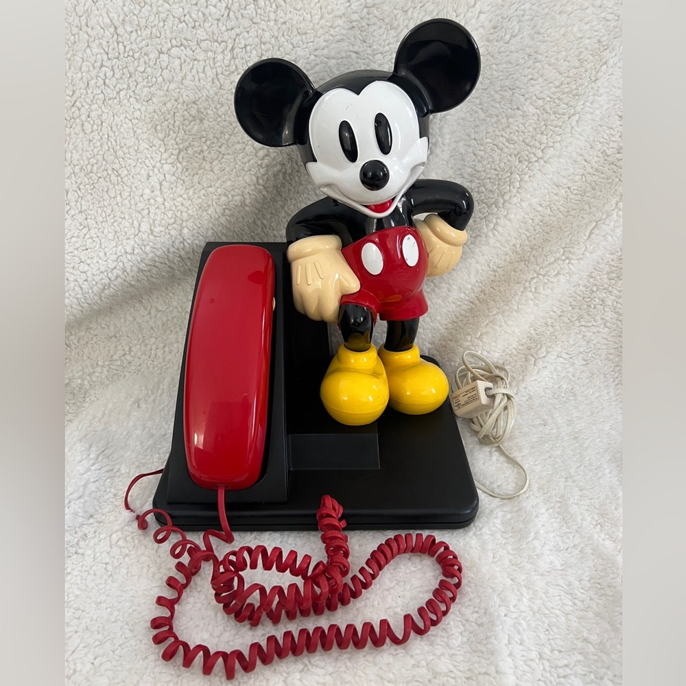 Mickey Mouse Vtg 1994, AT&T Landline, Push Button Telephone, Tested & Works